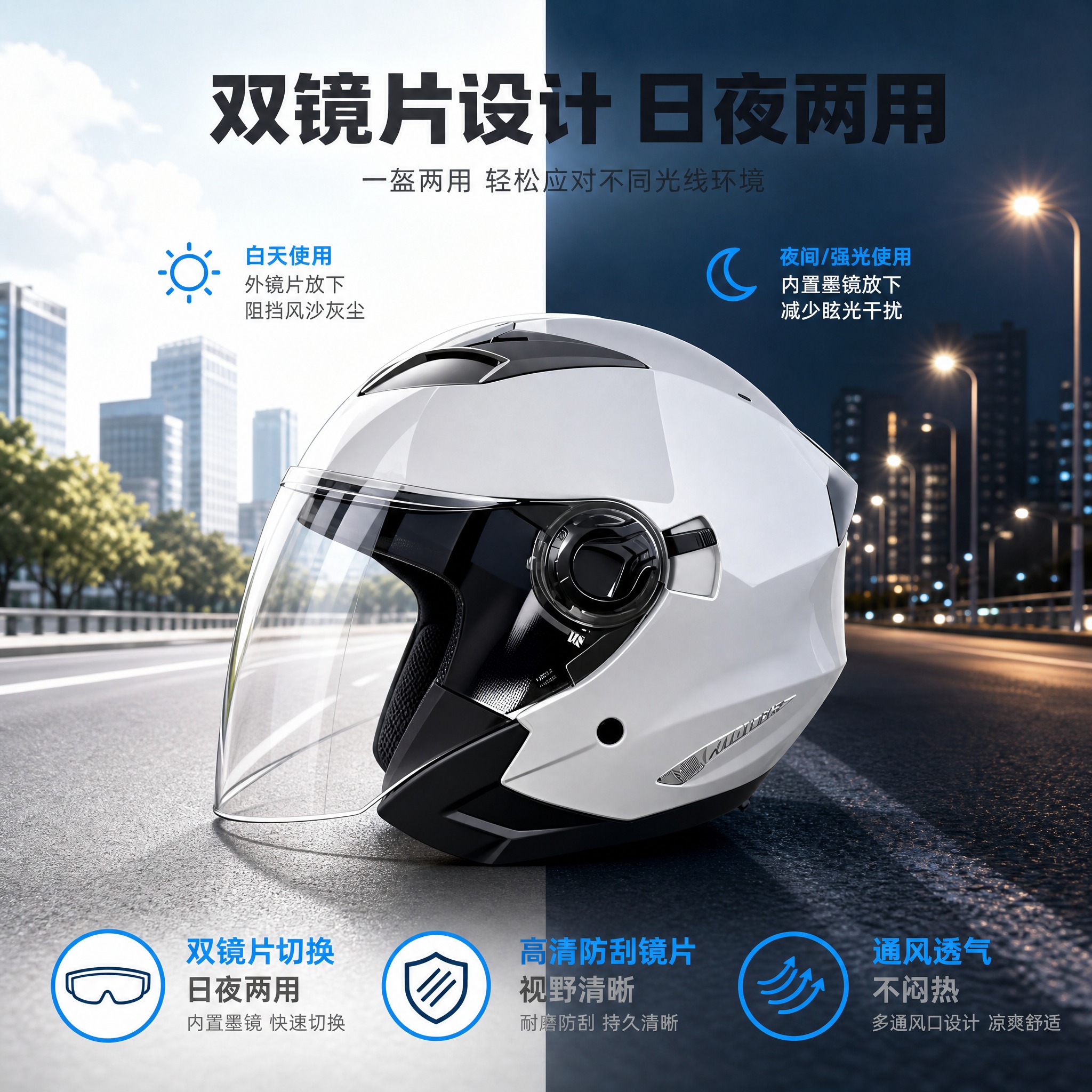 [主图-2] 核心价值与关键卖点，突出双镜片设计的核心优势，一… - 图片创意预览
