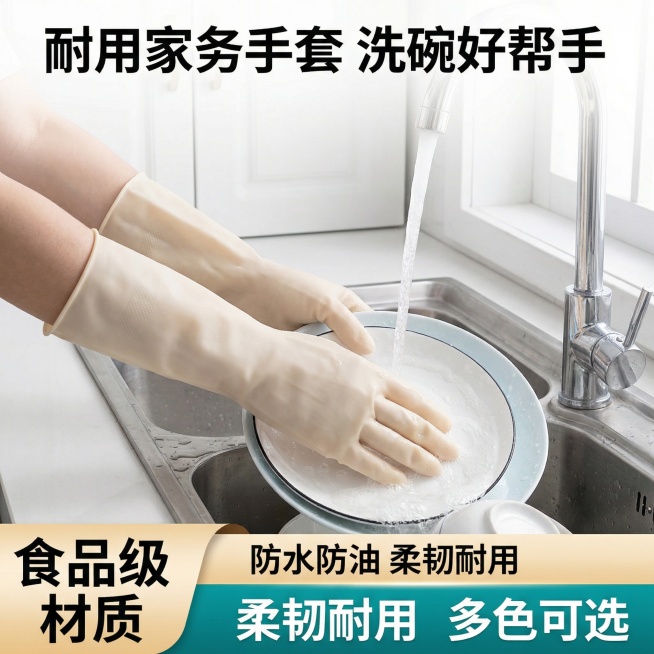 我的产品是家务手套，帮我做10张拼多多主图家务多场景预览效果