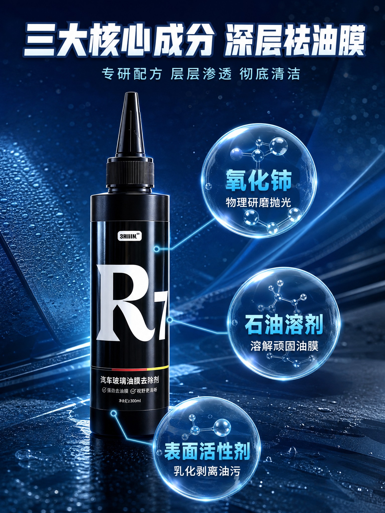 [商品] 使用【图1】黑色尖嘴瓶3NIMNL汽车玻璃油膜去除剂… - 图片创意预览