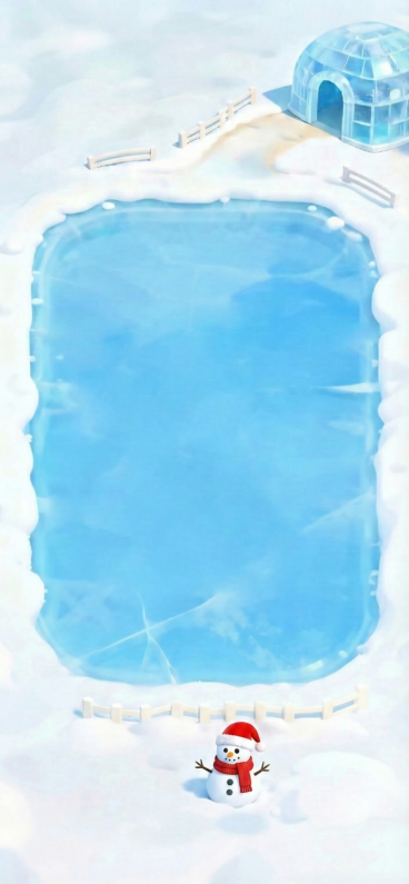 给雪人戴上圣诞帽和红围巾预览效果