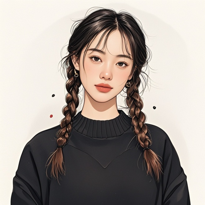 极简线条插画风格预览效果
