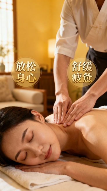 生成50张上门按摩的照片，图片不要加联系方式进去，可以加入一些文字预览效果