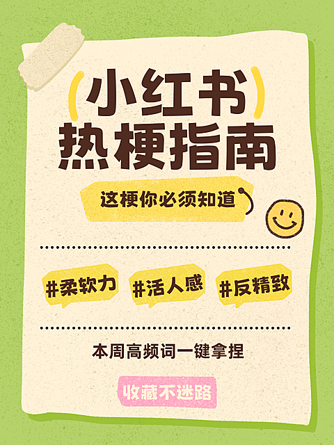 小红书热梗配图封面