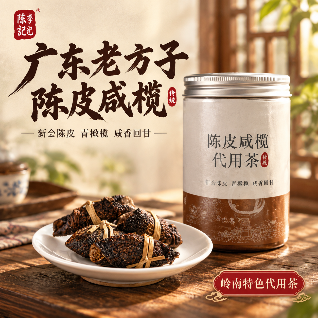 [主图-1] 广东老方子陈皮咸榄代用茶 首图点击率 突出岭南特… - 图片创意预览