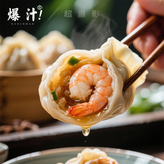 图片提示词（小红书笔记图，建议做 4 宫格）：
第 1 张（主图）：“ins 风美食图，一盘蒸好的虾饺，旁边摆着小碟子装着醋，背景是粉色桌布 + 白色餐盘，色调明亮清新，配手写体文字‘茶楼级虾饺在家炫预览效果