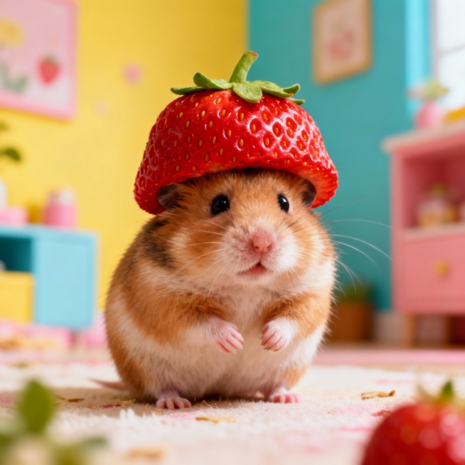 帮我生成20个甜美写实风格的萌宠照片，包含戴着黄色小鸭帽的橘猫、架着黑框眼镜的白猫、扮作蒙娜丽莎的猫咪、喝咖啡戴墨镜的白猫，以及吐舌头的柴犬、吹泡泡的橘猫、头顶肉骨头的小狗等多样角色，背景涵盖室内与蓝预览效果