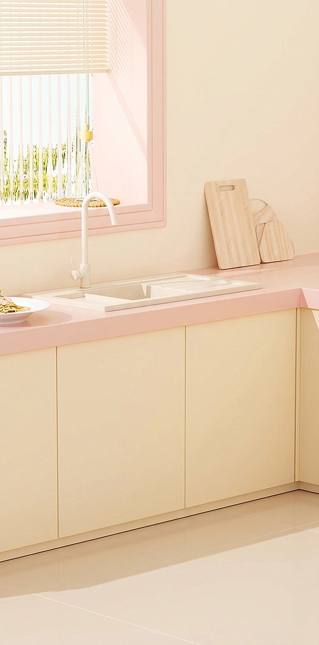 去除产品和文案和手，单独生成厨房背景