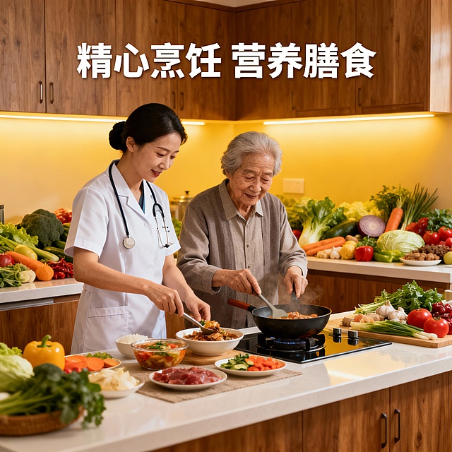 做一套关于居家照护的主图*1张+轮播图*3张+具体服务项目：家务+做饭、3小时家务+做饭、4小时家务+做饭、生活照护、半自理长者长期照护、长期卧床失能照护，单图片大小500KB以下