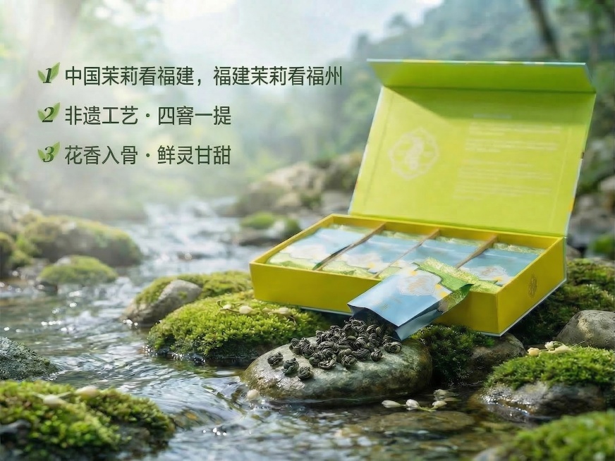 修改原图，将左侧的三行卖点文字整体向上移动，留出更多底部空间，保持所有其他元素、布局、字体、颜色、整体场景和光影色调完全不变，移动后构图协调自然预览效果