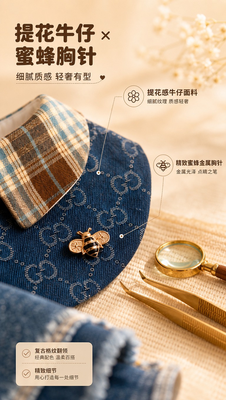 [商品] 使用【图1】NaiShu Pet 韩系轻奢牛仔宠物围… - 图片创意预览