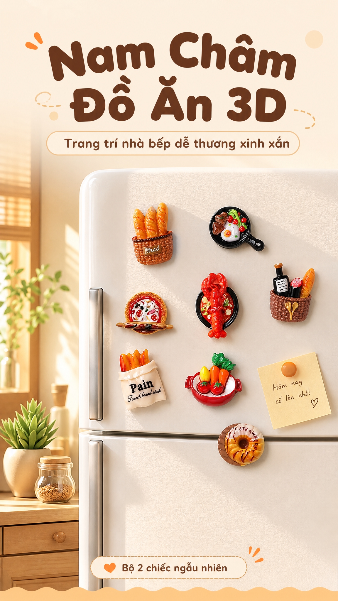 [商品] 使用【图1】【图2】的3D仿真食物磁性冰箱贴，共12… - 图片创意预览