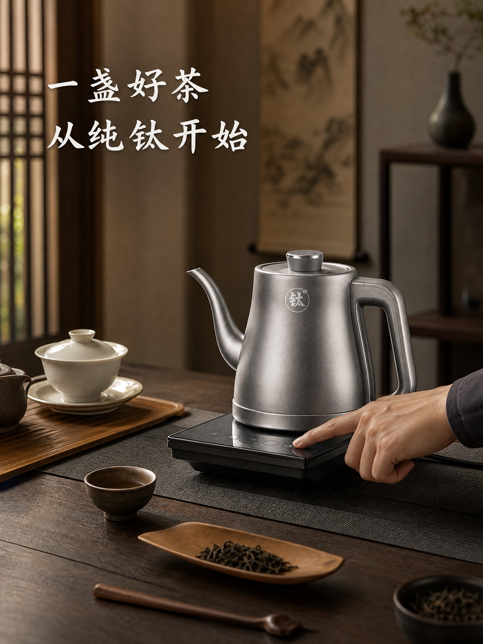 [主图-4] 真实使用场景图，展示茶桌泡茶场景，体现产品在真实… - 图片创意预览