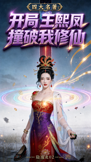 基于原图修改，仅调整字体颜色和效果，其它一切内容保持不变。调整要求：字体主色使用紫金渐变，高光#E8D5F2淡紫白接天光，主亮面#B896C8紫水晶，过渡#9B6BB3深紫，暗部#6B3D7D暗紫褐，预览效果