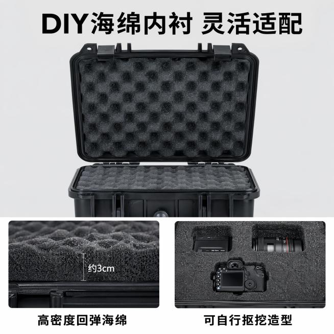 「图片1」「图片1」「图片1」「图片1」「图片1」「图片1」，生成一套主图（5张），商品名称是多功能防护工具箱，卖点是多功能防护工具箱，卖点是抗压，防水，DIY海绵内衬，适配淘宝/天猫平台，主图比例为预览效果