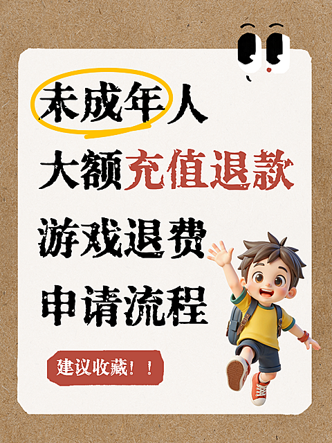 未成年人大额充值退款游戏退费申请流程攻略分享小红书配图封面