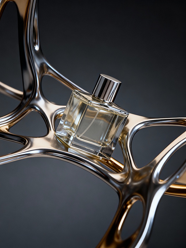 金属·流动液态·科技风·商品图