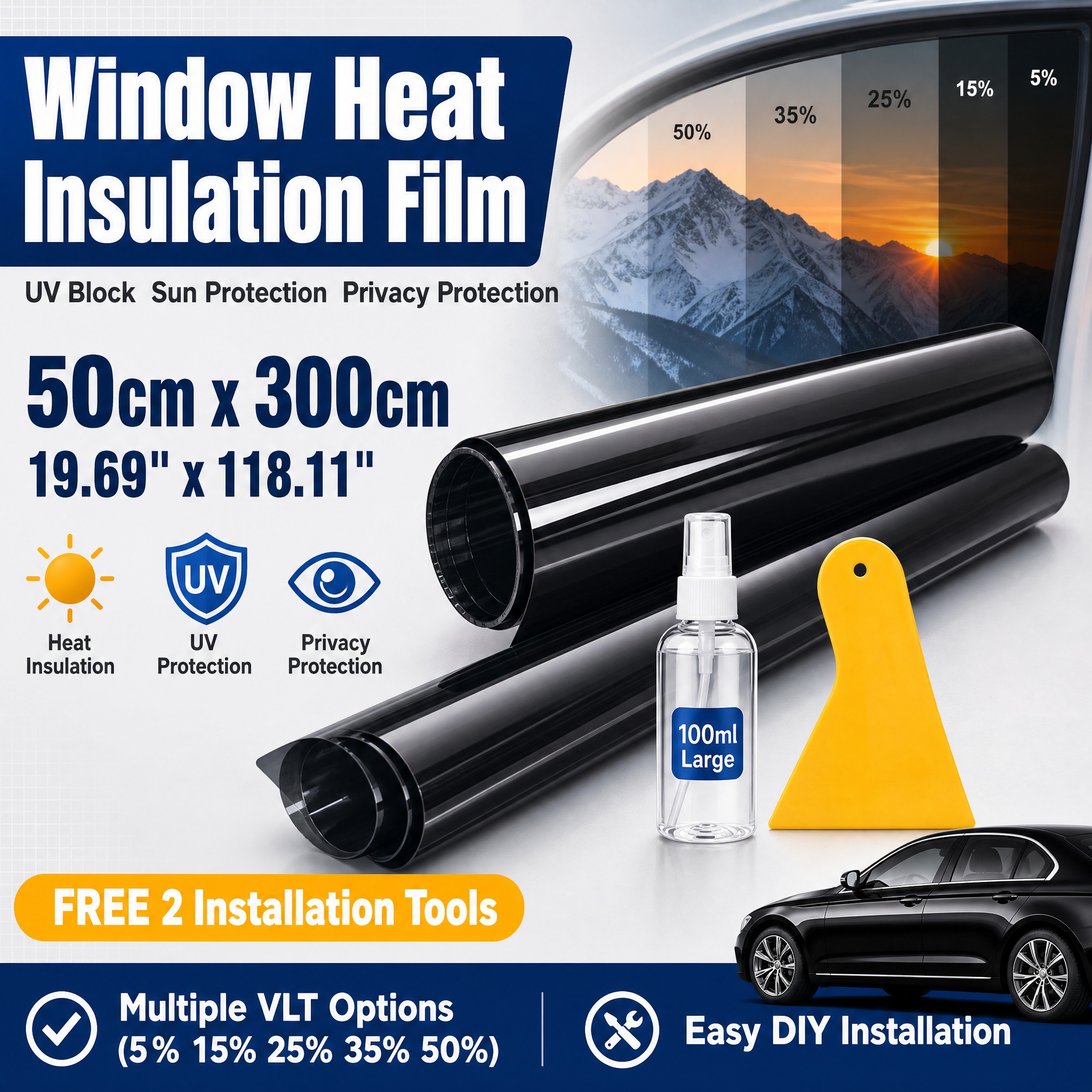 [单张主图] 车窗隔热膜 Window Heat Insula… - 图片创意预览