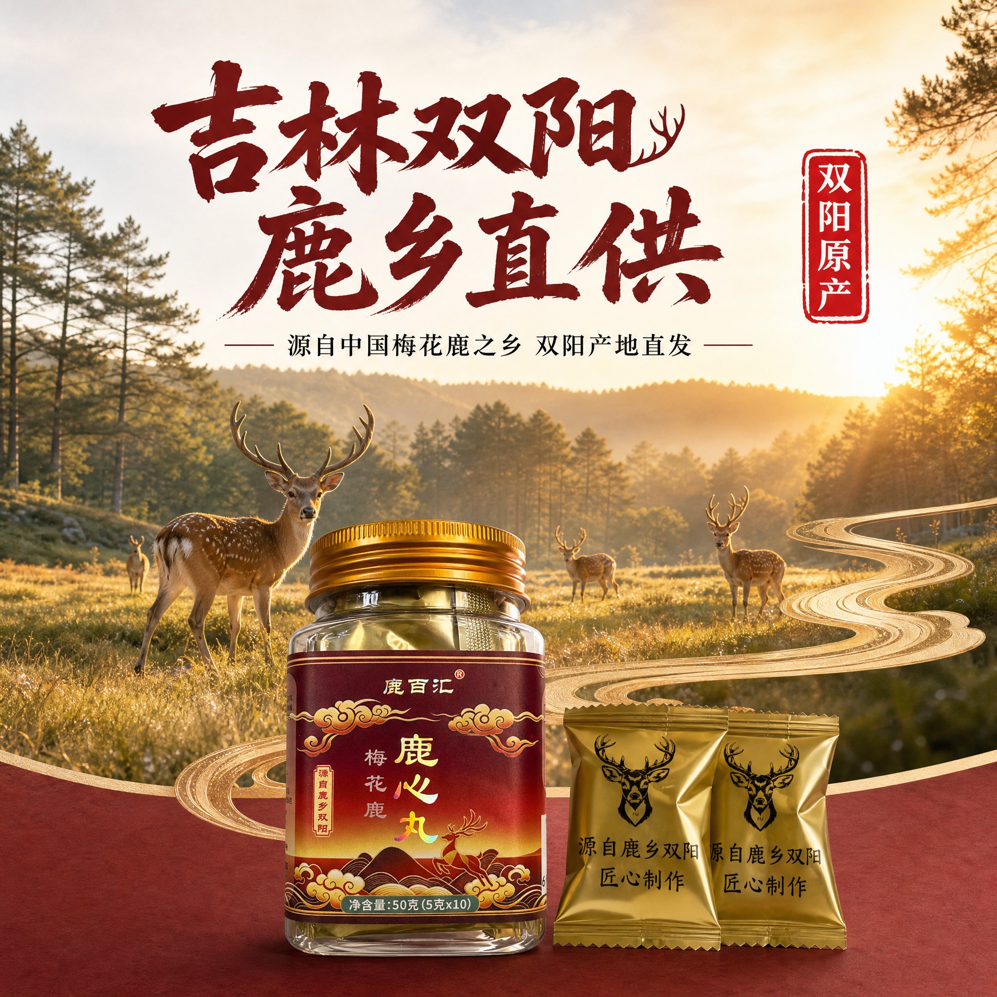 [主图-2] 产地溯源主题，突出“来自吉林双阳”的产地信任，是… - 图片创意预览