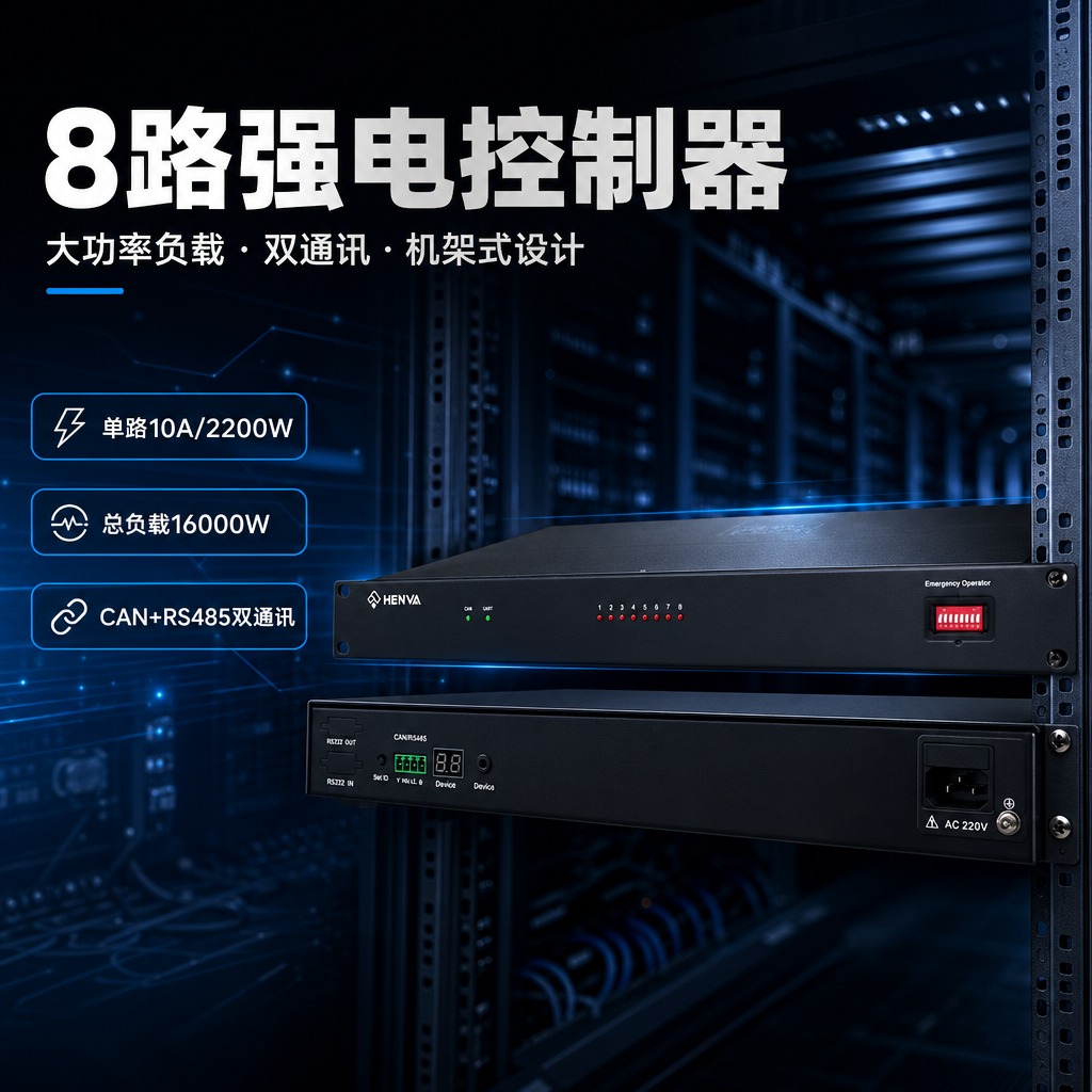[商品] 使用【图1】8路强电控制器HC-LT8，保留黑色金属… - 图片创意预览