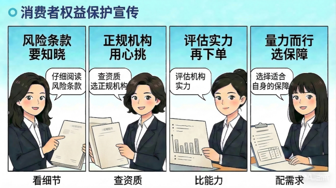 将图片里所有人物手持的内容都替换为普通纸质文件，其他内容、文字、布局均保持不变预览效果