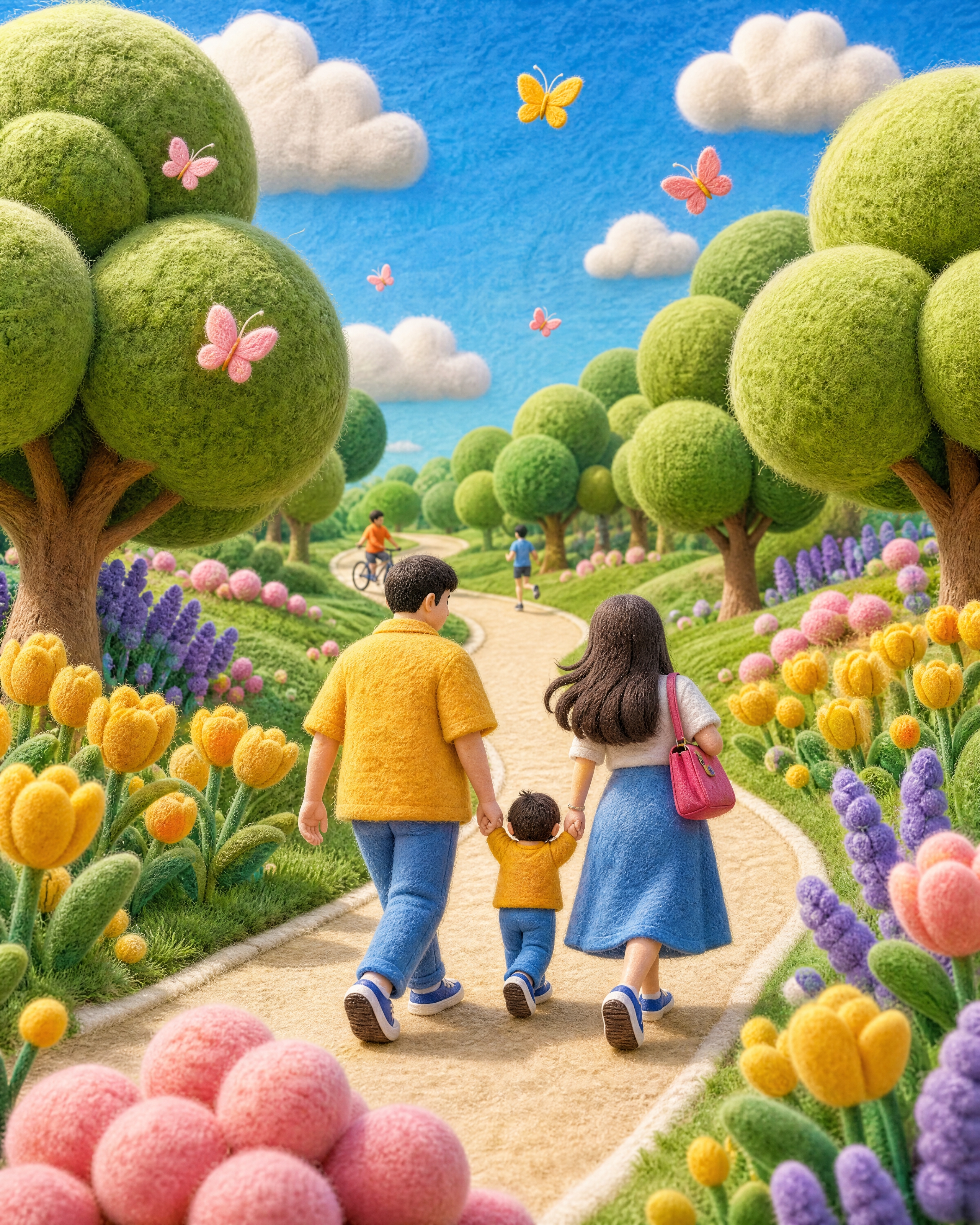 3D felt art style, woolen textu… - 图片创意预览
