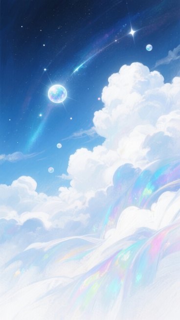 天空，宇宙，星体，圣洁，云朵预览效果