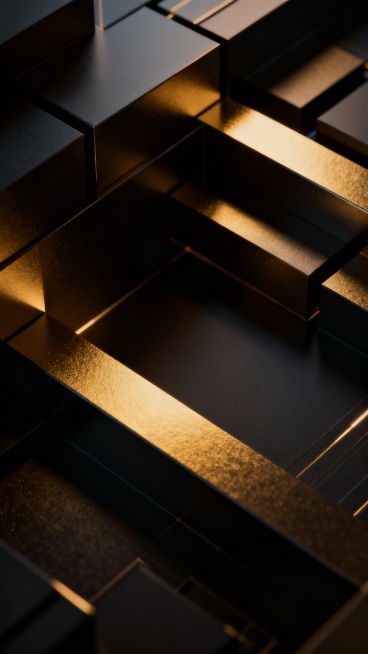 Futuristic crypto background with sculpted light and shadow, abstract geometric structures, cinemati预览效果