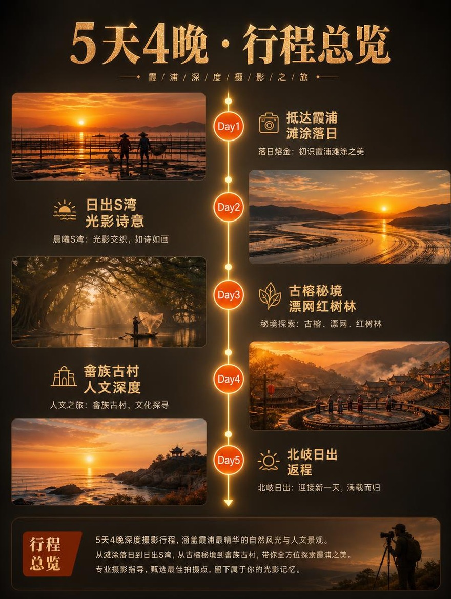 [商品] 霞浦5日深度摄影之旅，非实物旅游摄影服务产品；保留5… - 图片创意预览