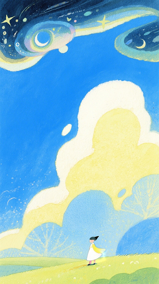 一片清新明亮的蓝天