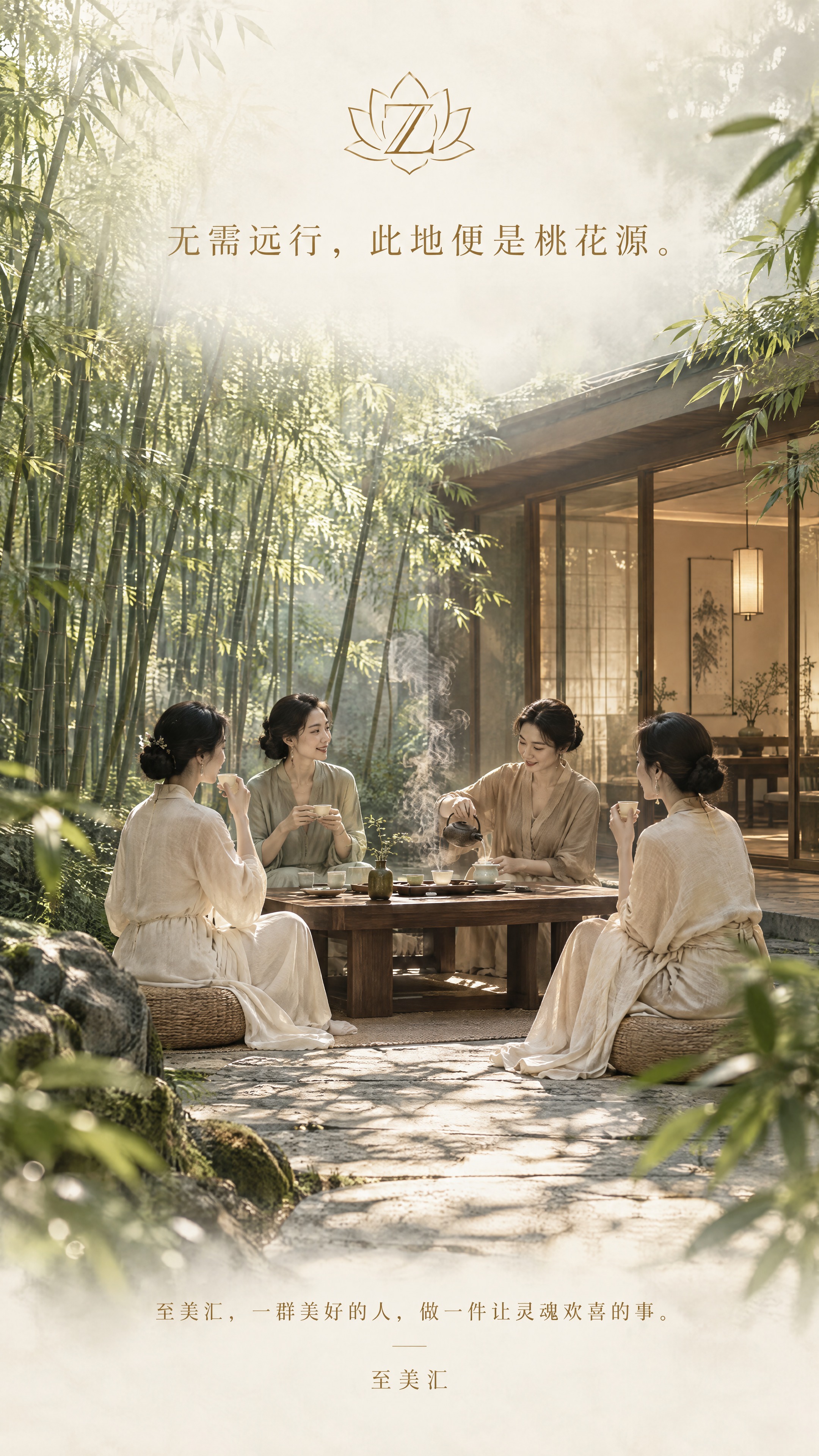 9:16竖版朋友圈海报，高级轻奢风格，精英女性生活场景。画面主… - 图片创意预览