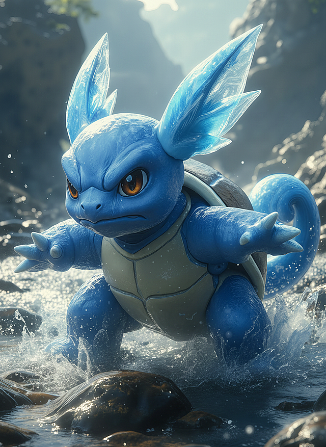 宝可梦，AI宝可梦，水箭龟