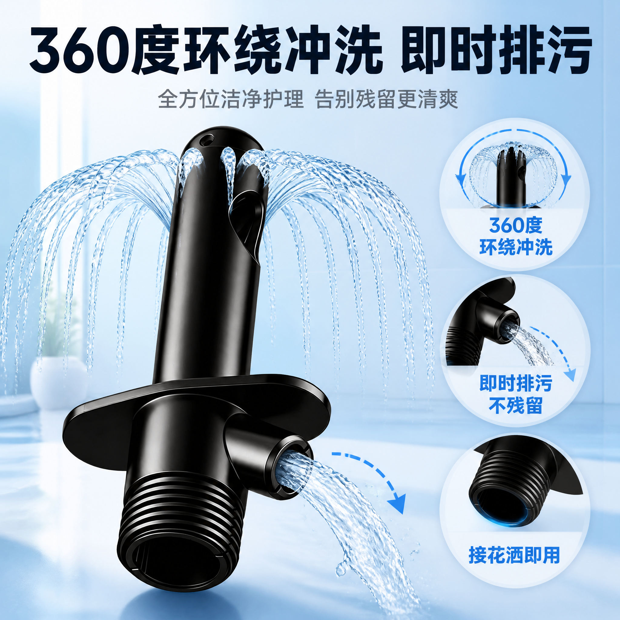 [主图-2] 花洒转接式私处冲洗器 核心亮点效果证明，重点展示… - 图片创意预览