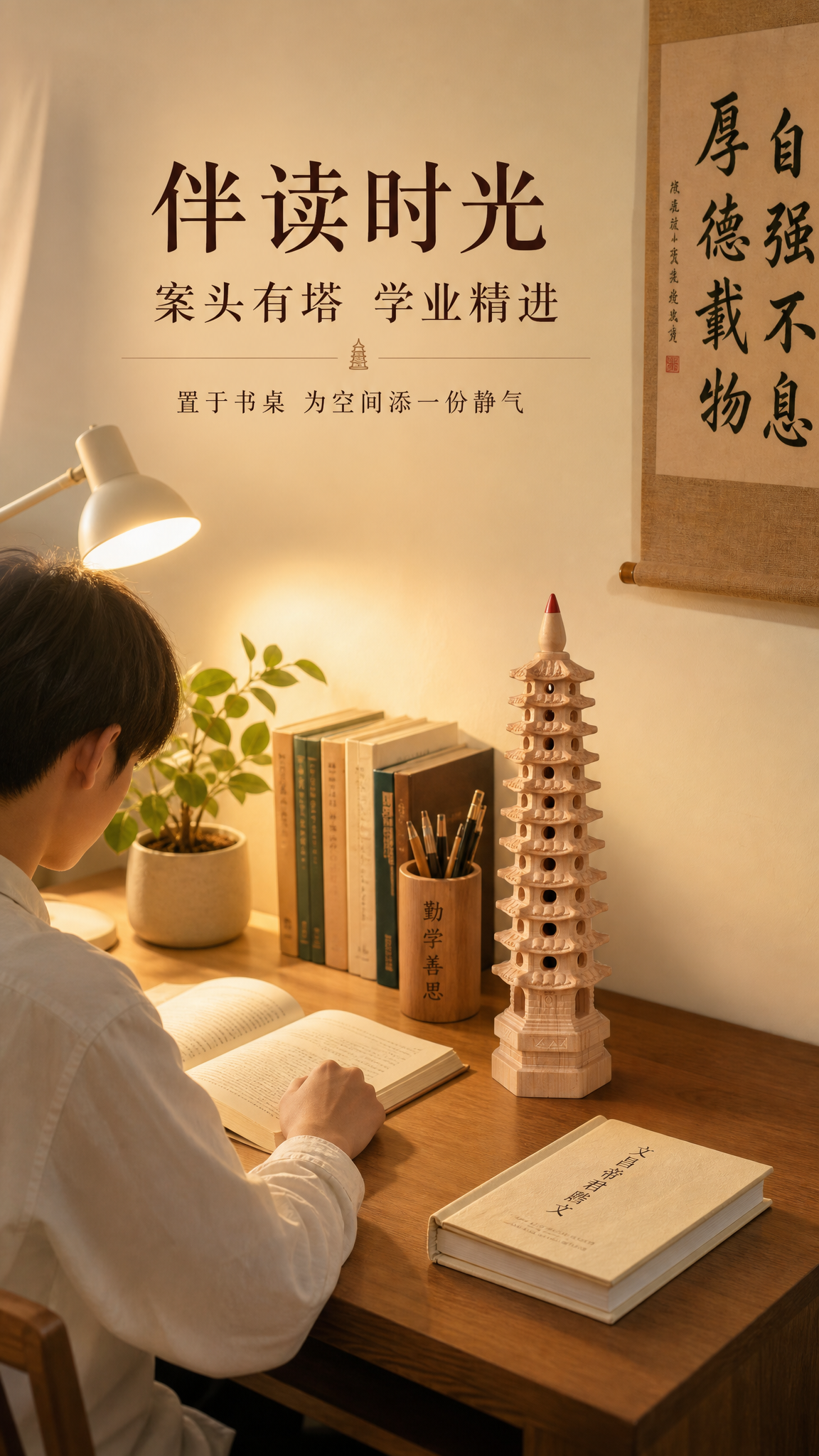 [第8屏] 使用瞬间-学子书桌学习场景。本屏使用【图1】中13… - 图片创意预览