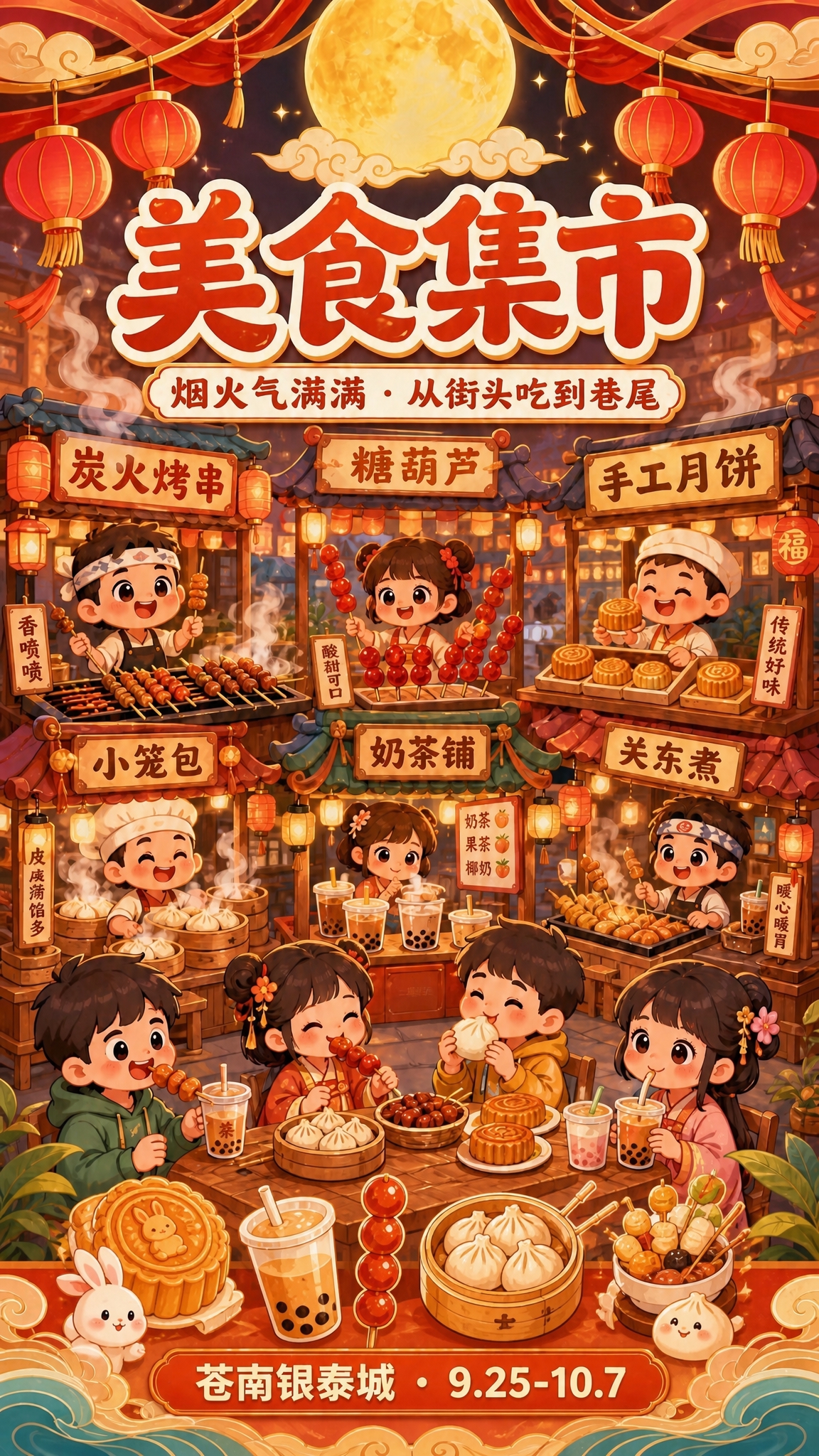 删除画面底部白色卡片中的「美食摊主招募中」「有手艺你就来·一起… - 图片创意预览