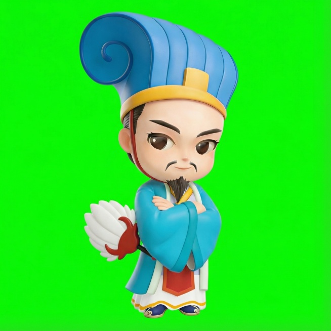 根据图中3D卡通人物，给我生成16个不同的动作，要求不改变主体形象和比例预览效果